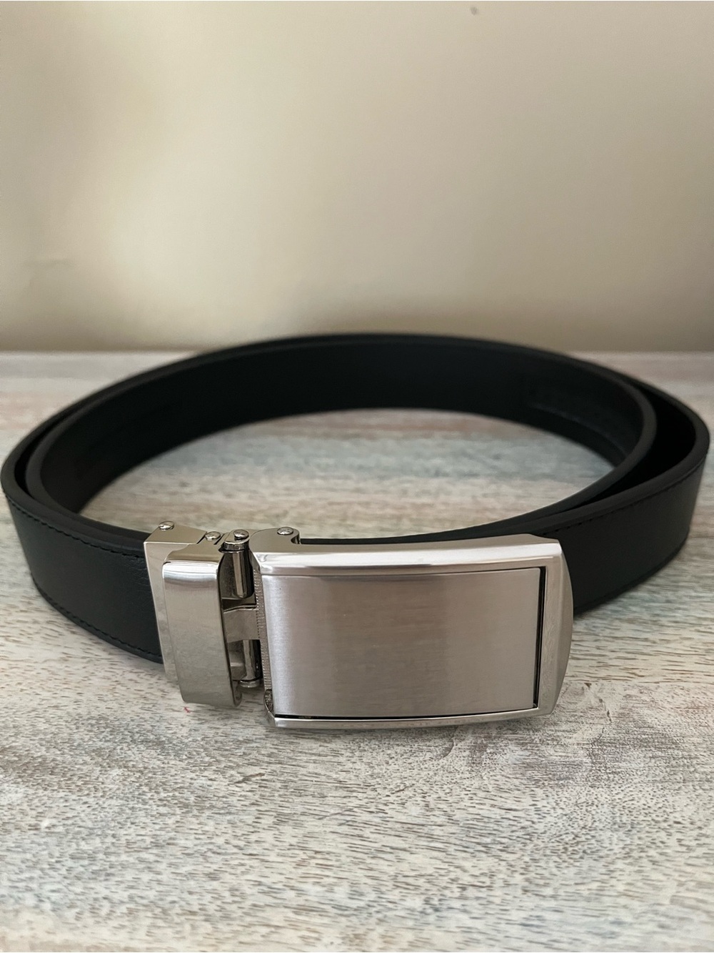 Men’s SlideBelts Onyx Black Full Grain Leather Belt